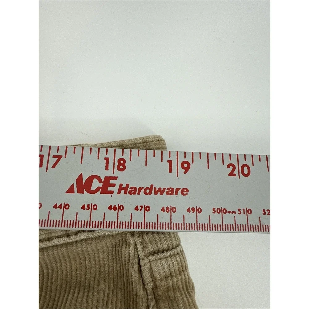 Polo Ralph Lauren Pants Mens 38x34 Tan‎ Made In USA Corduroy Casual Y2K